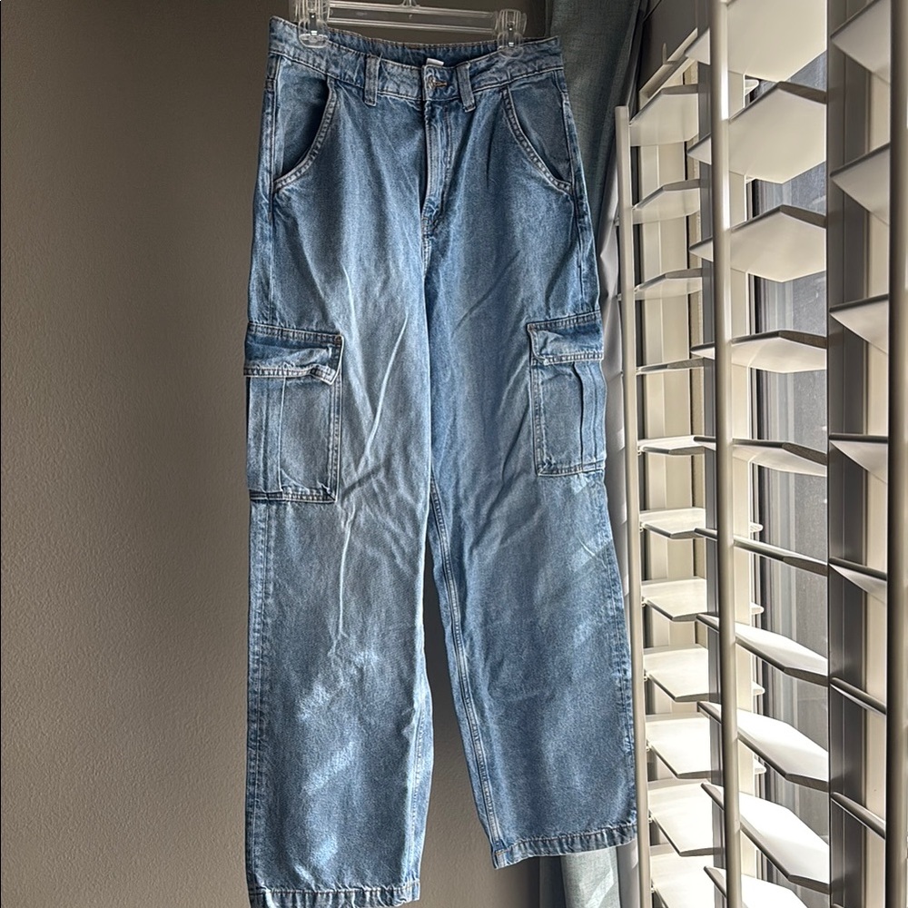 H&M Blue Relaxed Fit Jeans